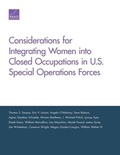 Cover: Considerations for Integrating Women into Closed Occupations in U.S. Special Operations Forces - RAND