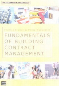 Abbildung von: Fundamentals of Building Contract Management - UNSW Press