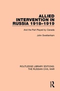 Cover: Allied Intervention in Russia 1918-1919 - Routledge