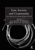 Cover: Law, Society and Community - Routledge
