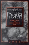 Cover: Brookings-Wharton Papers on Financial Services: 2003 - Brookings Institution