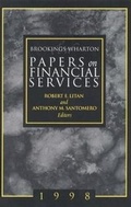 Cover: Brookings-Wharton Papers on Financial Services: 1998 - Brookings Institution