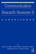 Cover: Communication Research Measures II - Routledge