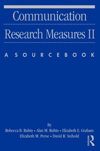 Enlarge image Cover: Communication Research Measures II - Routledge