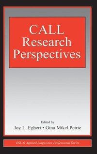 Enlarge image Cover: CALL Research Perspectives - Routledge