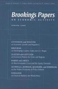 Cover: Brookings Papers on Economic Activity - Brookings Institution