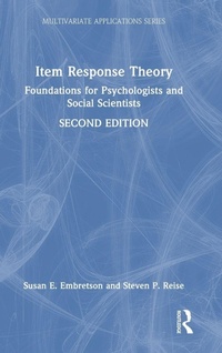Enlarge image Cover: Item Response Theory - Routledge