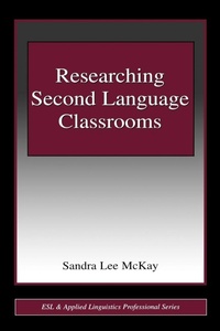 Enlarge image Cover: Researching Second Language Classrooms - Routledge