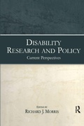Cover: Disability Research and Policy - Routledge