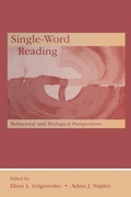 Cover: Single-Word Reading - Psychology Press Ltd