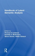 Cover: Handbook of Latent Semantic Analysis - Psychology Press