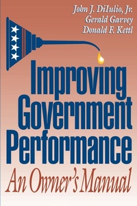 Enlarge image Cover: Improving Government Performance - Brookings Institution