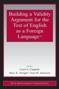 Cover: Building a Validity Argument for the Test of English as a Foreign Language (TM) - Routledge