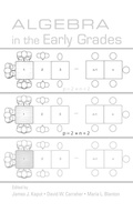 Cover: Algebra in the Early Grades - Routledge
