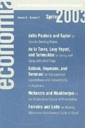 Cover: Economia: Spring 2003 - Brookings Institution