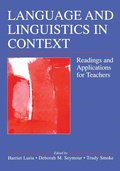Cover: Language and Linguistics in Context - Routledge