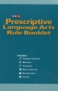 Cover: Prescriptive English, Language Arts Rule Booklet - SRA/McGraw-Hill