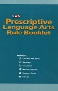 Enlarge image Cover: Prescriptive English, Language Arts Rule Booklet - SRA/McGraw-Hill