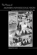 Cover: The History of Modern Japanese Education - Rutgers University Press