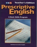 Cover: Prescriptive English, Teacher Edition Book E - SRA/McGraw-Hill
