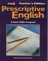 Enlarge image Cover: Prescriptive English, Teacher Edition Book E - SRA/McGraw-Hill