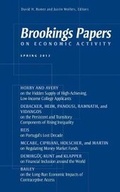Cover: Brookings Papers on Economic Activity - Brookings Institution