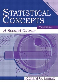 Enlarge image Cover: Statistical Concepts - Lawrence Erlbaum Associates Inc
