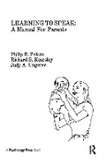 Cover: Learning To Speak - Psychology Press