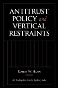 Cover: Antitrust Policy and Vertical Restraints - Brookings Institution