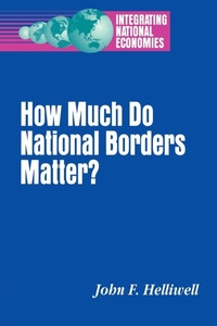 Enlarge image Cover: How Much Do National Borders Matter? - Brookings Institution