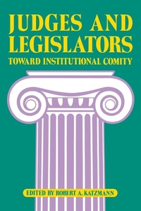 Enlarge image Cover: Judges and Legislators - Brookings Institution