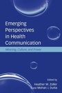 Cover: Emerging Perspectives in Health Communication - Routledge
