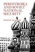 Cover: Perestroika and Soviet National Security - Brookings Institution