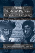 Cover: Affirming Students' Right to their Own Language - Routledge