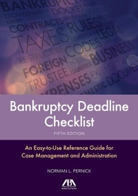 Abbildung von: Bankruptcy Deadline Checklist - American Bar Association