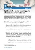 Cover: Spit Guards: The Case for Protecting Police Officers Against Infectious Diseases 2016 - The Centre for Public Safety
