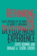 Cover: Rethinking the Development Experience - Brookings Institution