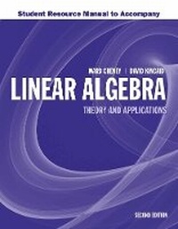 Enlarge image Cover: Student Resource Manual to Accompany Linear Algebra: Theory and Application - Jones and Bartlett Publishers, Inc