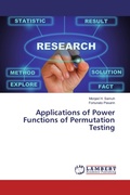 Cover: Applications of Power Functions of Permutation Testing - LAP Lambert Academic Publishing