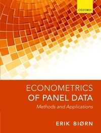 Abbildung von: Econometrics of Panel Data - OUP eBook