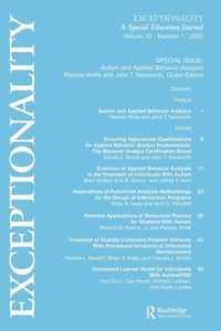Enlarge image Cover: Autism and Applied Behavior Analysis - Routledge