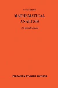 Enlarge image Cover: Mathematical Analysis - Elsevier