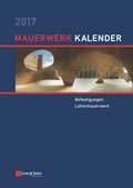 Cover: Mauerwerk-Kalender / Mauerwerk-Kalender 2017 - Ernst & Sohn
