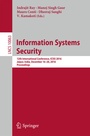 Cover: Information Systems Security - Springer