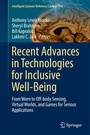 Cover: Recent Advances in Technologies for Inclusive Well-Being - Springer