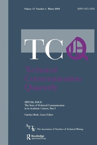 Enlarge image Cover: The State of Technical Communication in Its Academic Context: Part I - Routledge