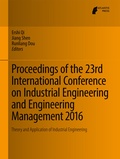 Cover: Proceedings of the 23rd International Conference on Industrial Engineering and Engineering Management 2016 - Atlantis Press