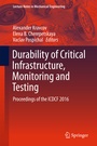 Cover: Durability of Critical Infrastructure, Monitoring and Testing - Springer