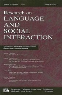 Enlarge image Cover: Small Talk - Lawrence Erlbaum Associates Inc