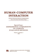 Cover: Experimental Comparisons of Usability Evaluation Methods - CRC Press
